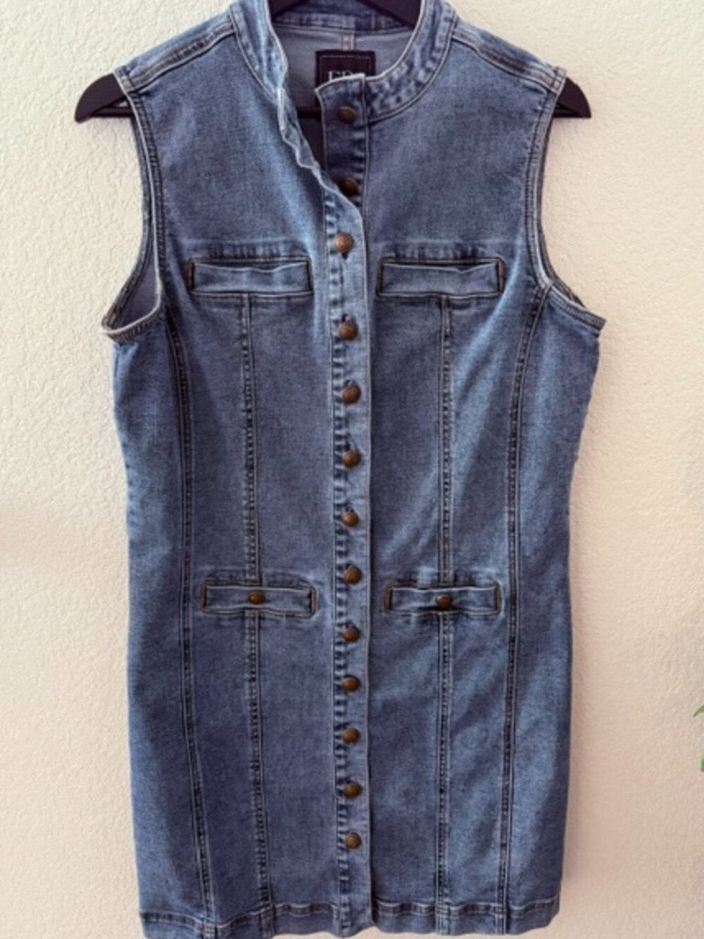 FDJ Long Denim Dress/Vest